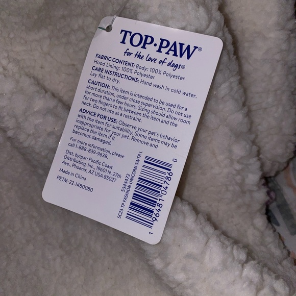 NWT Unicorn L Dog Sweater by Top Paw Cute Funny Adorable Puppy - Picture 3 of 7